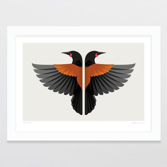 Glenn Jones Art Two Tieke Art Print Art Print