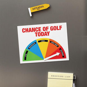 Golf-o-meter Fridge Magnet-Glenn Jones Art