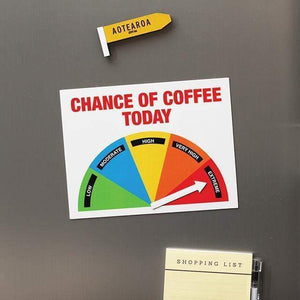 Glenn Jones Art Coffee-o-meter Fridge Magnet magnet
