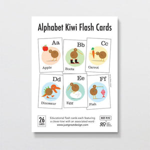 Alphabet Kiwi Flash Cards-Glenn Jones Art
