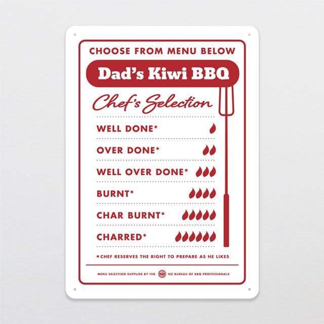 Glenn Jones Art Dad&#39;s BBQ Outdoor Sign Outdoor Sign