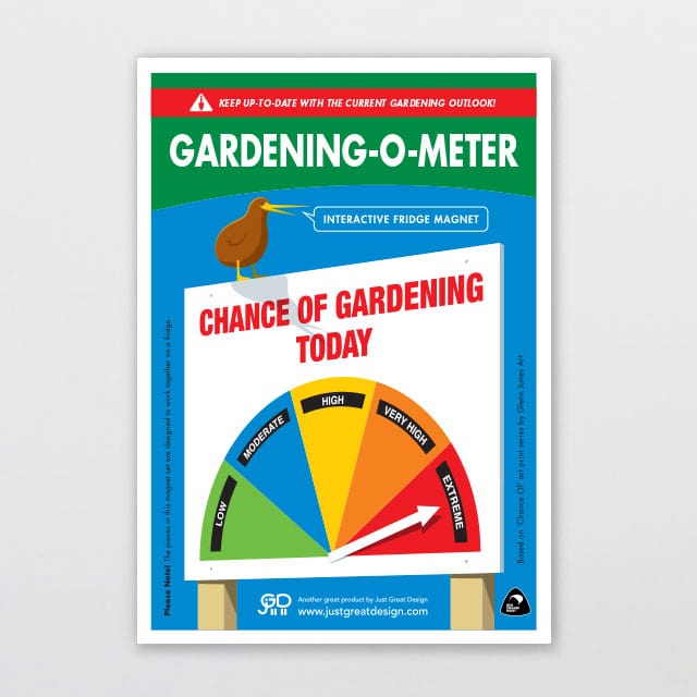 Just Great Design Gardening-o-meter Fridge Magnet magnet