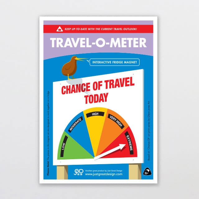 Just Great Design Travel-o-meter Fridge Magnet magnet